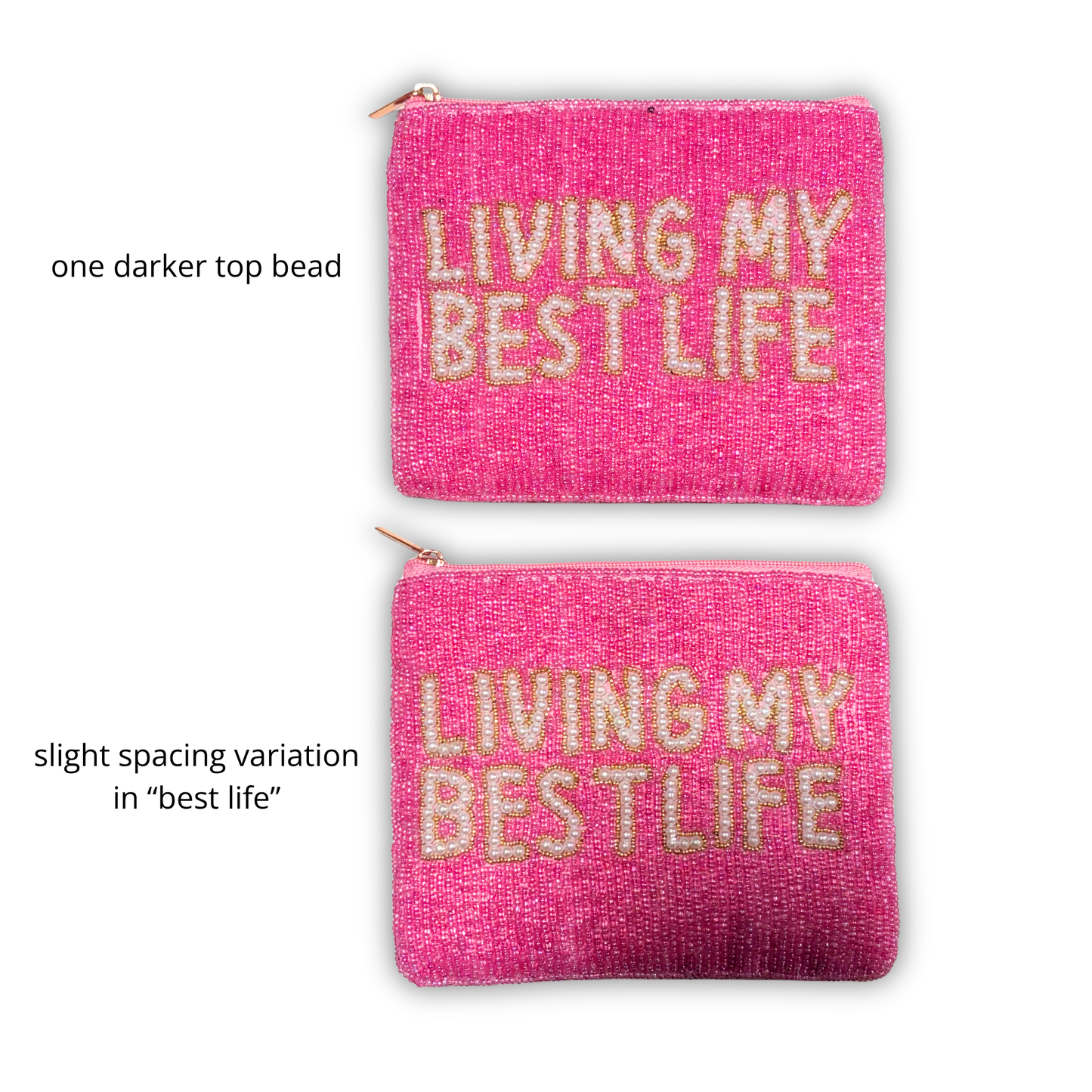 Perfectly Imperfect Beaded Pouches ✨ Cosmetic Imperfections Discount