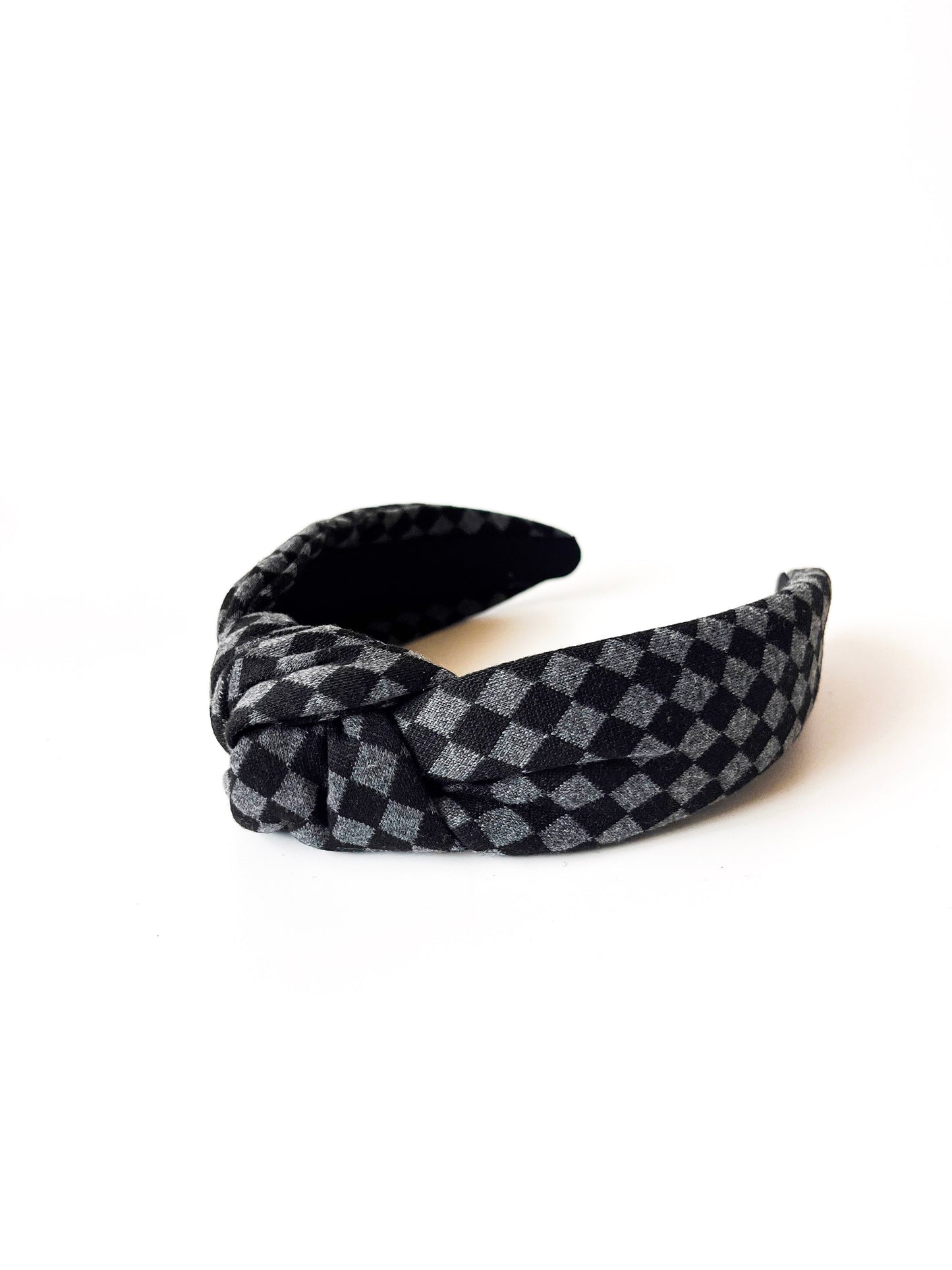 🖤 Checkered Knotted Headbands