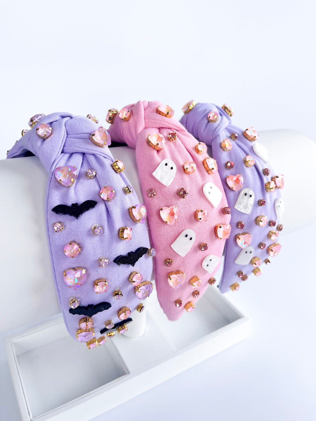 👻 Halloween Jeweled Knotted Headband