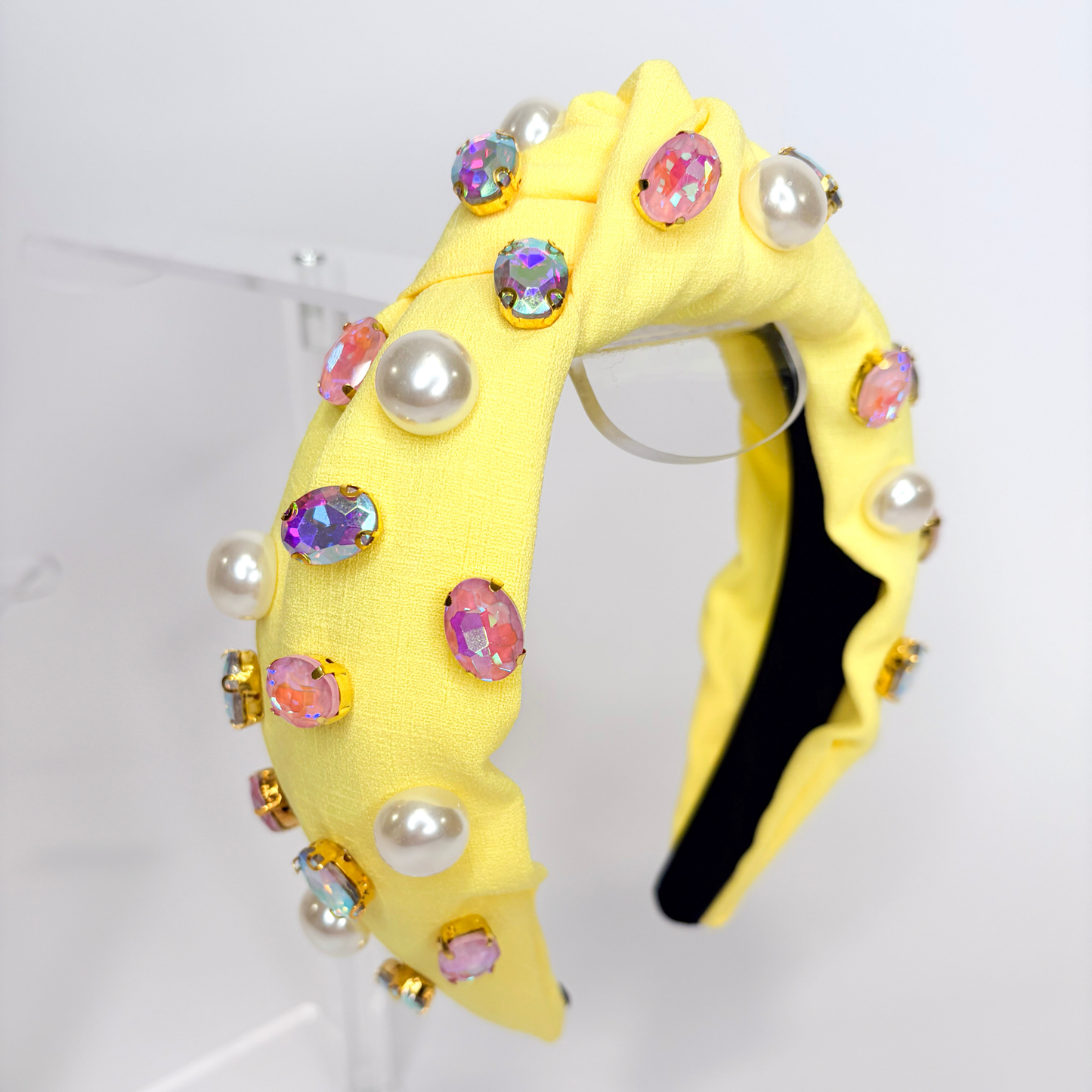 ✨ Yellow Statement Headbands | Pearl, Gem & Floral Styles