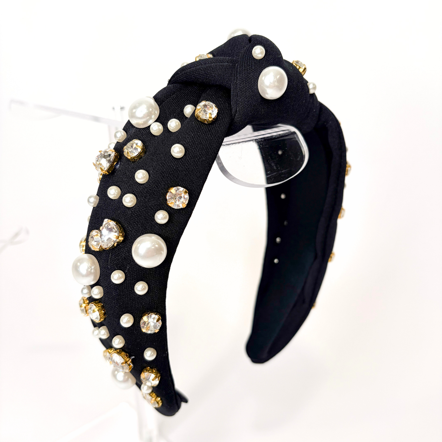 🖤 Black Statement Headbands | Pearl, Crystal & Raffia Styles