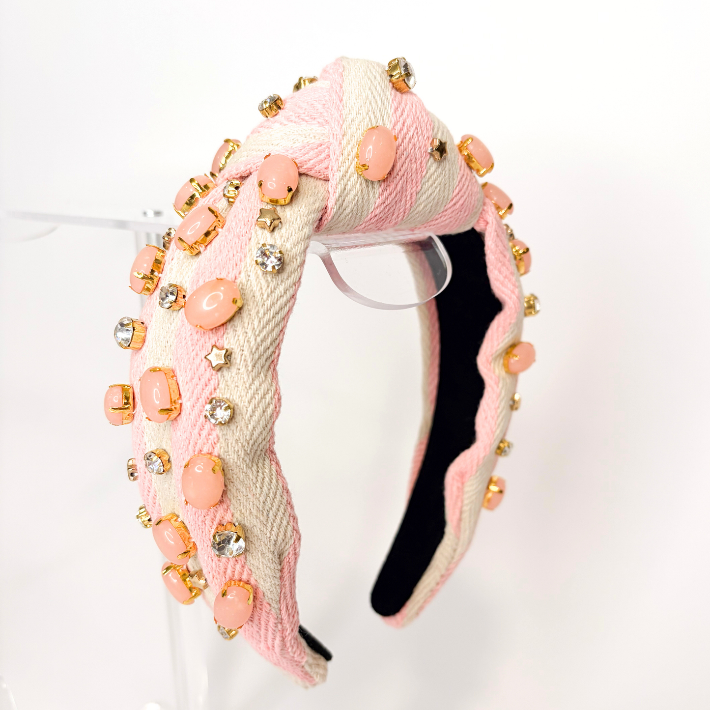 💖 Pink Statement Headbands | Pearl, Crystal & Gem Embellished Headbands