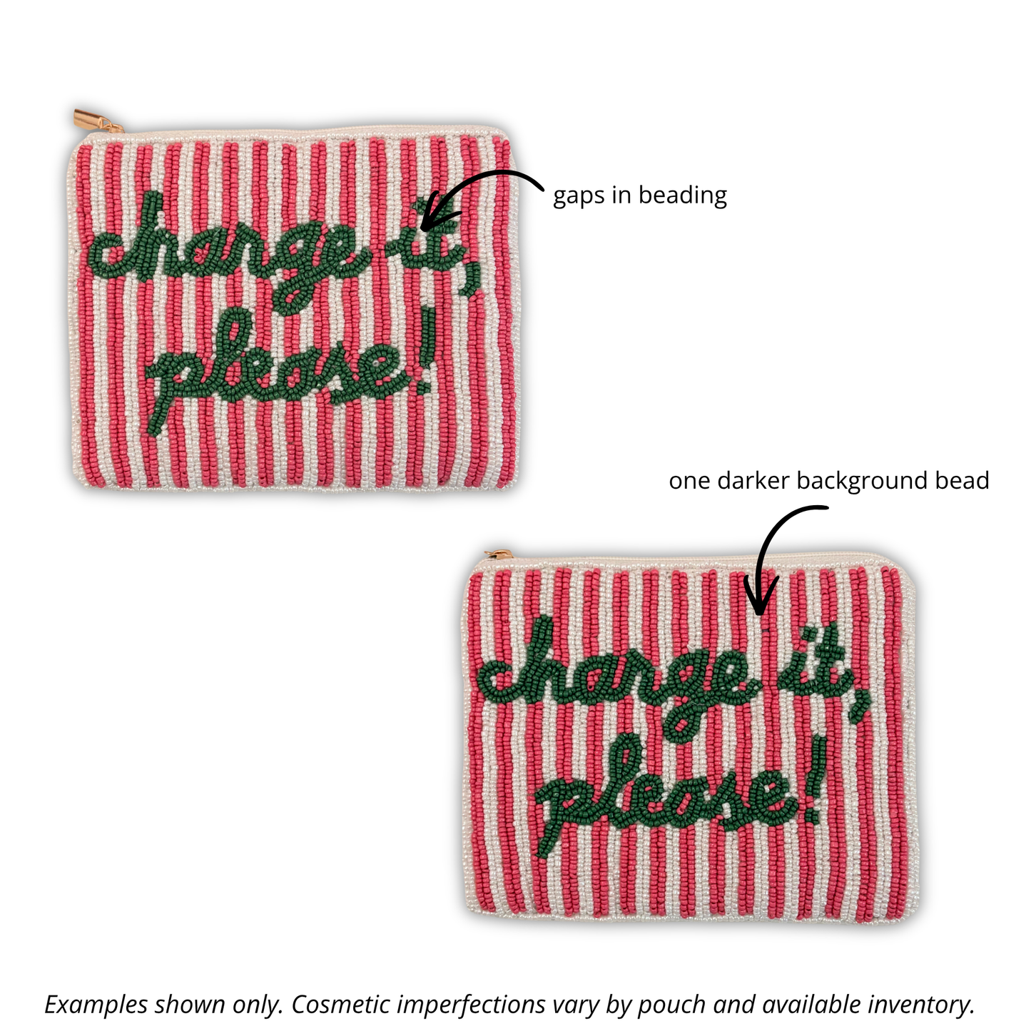 Perfectly Imperfect Beaded Pouches ✨ Cosmetic Imperfections Discount