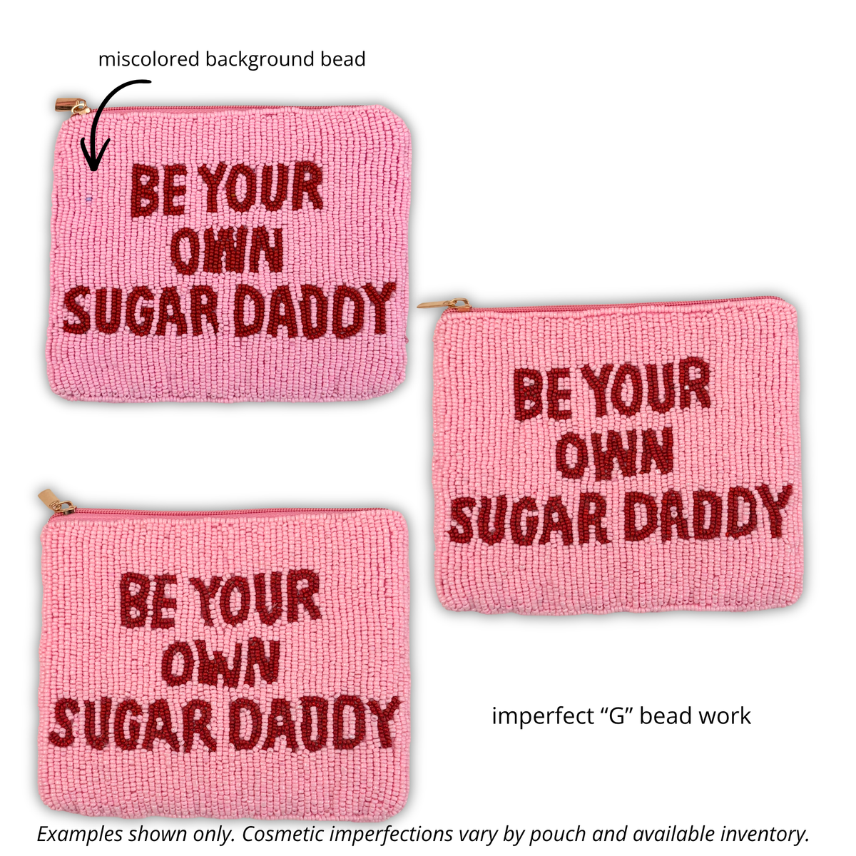 Perfectly Imperfect Beaded Pouches ✨ Cosmetic Imperfections Discount
