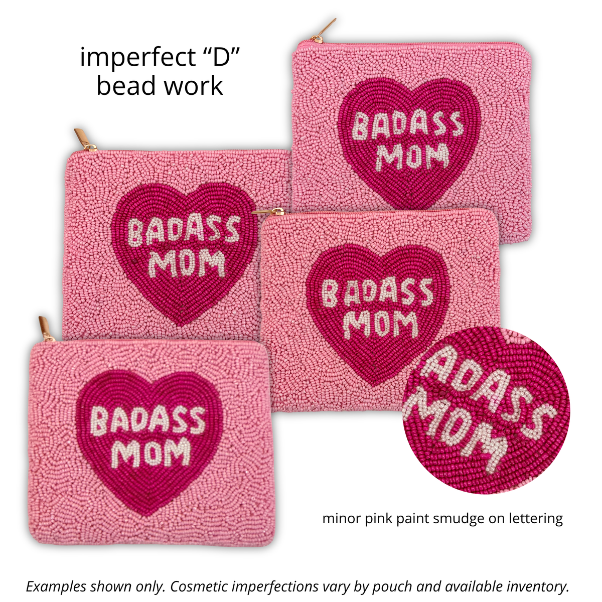 Perfectly Imperfect Beaded Pouches ✨ Cosmetic Imperfections Discount