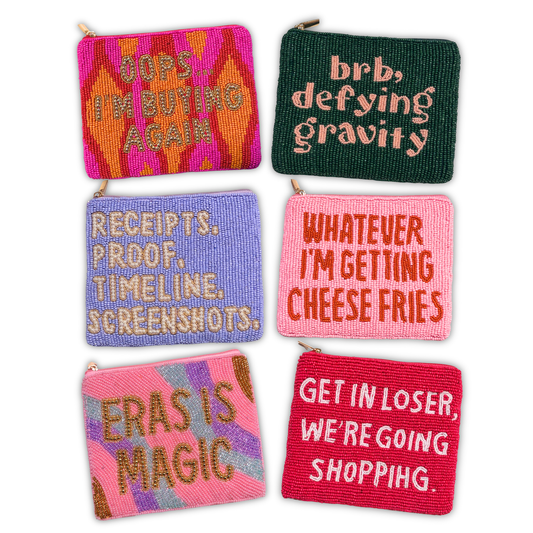 Pop Culture Beaded Pouches