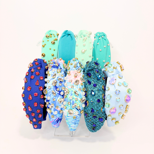 🩵 Coastal Jewel Statement Headbands
