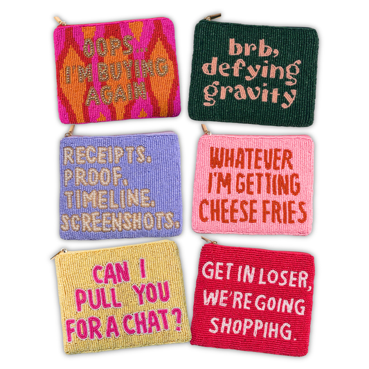 Pop Culture Beaded Pouches