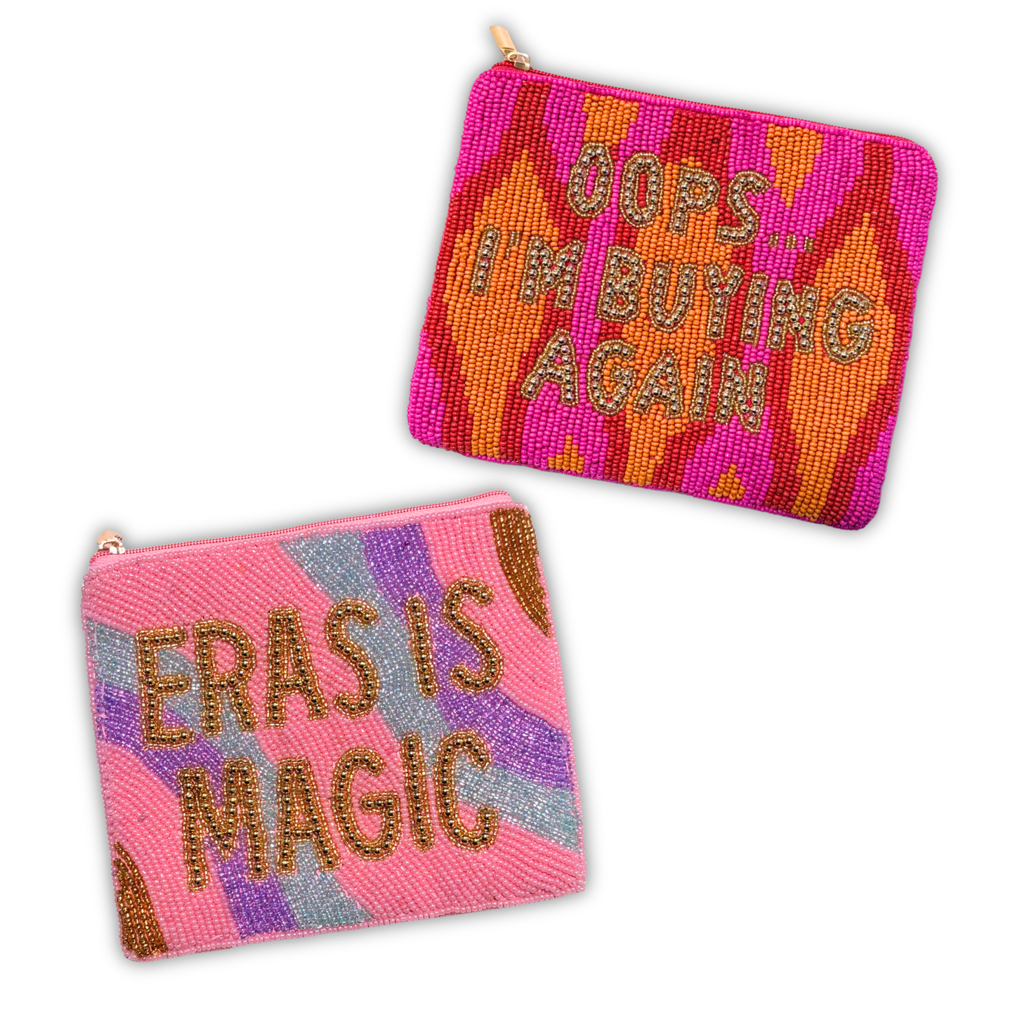Pop Culture Beaded Pouches