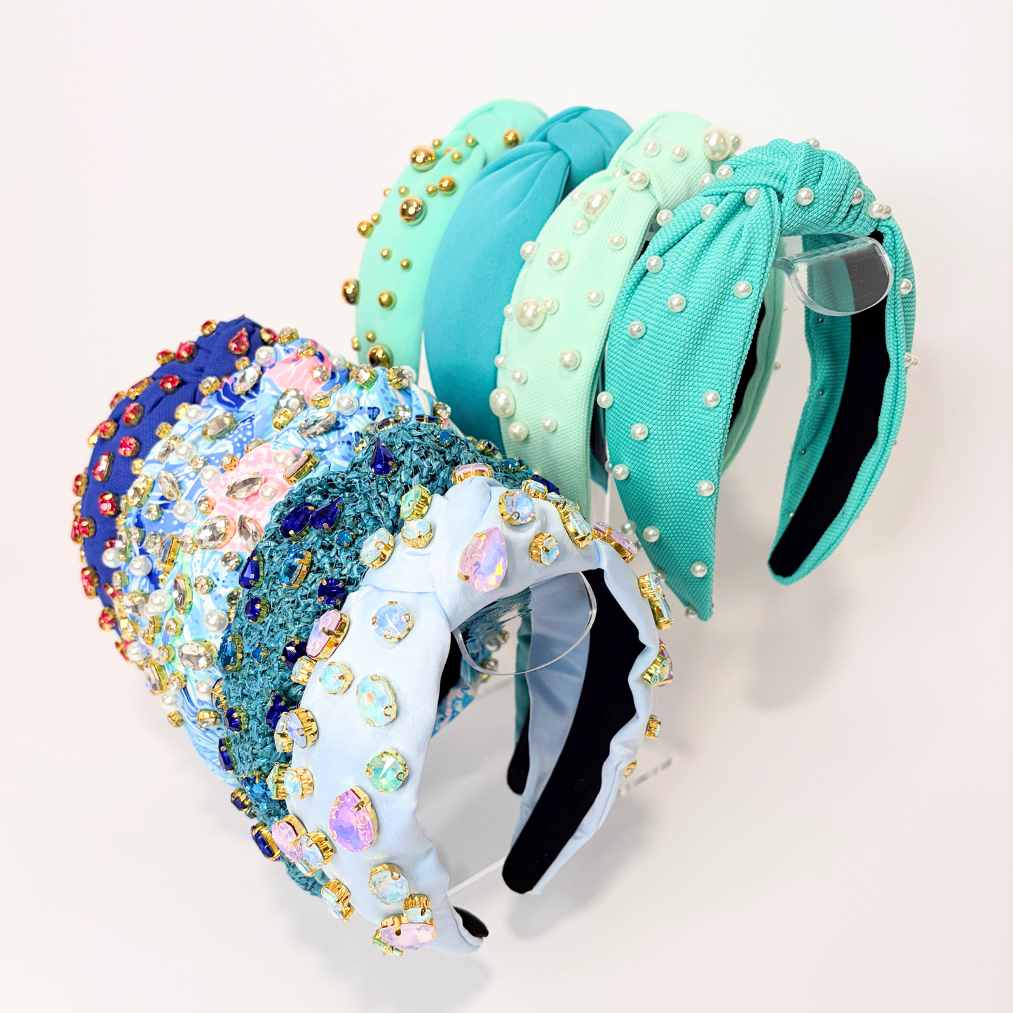🩵 Coastal Jewel Statement Headbands