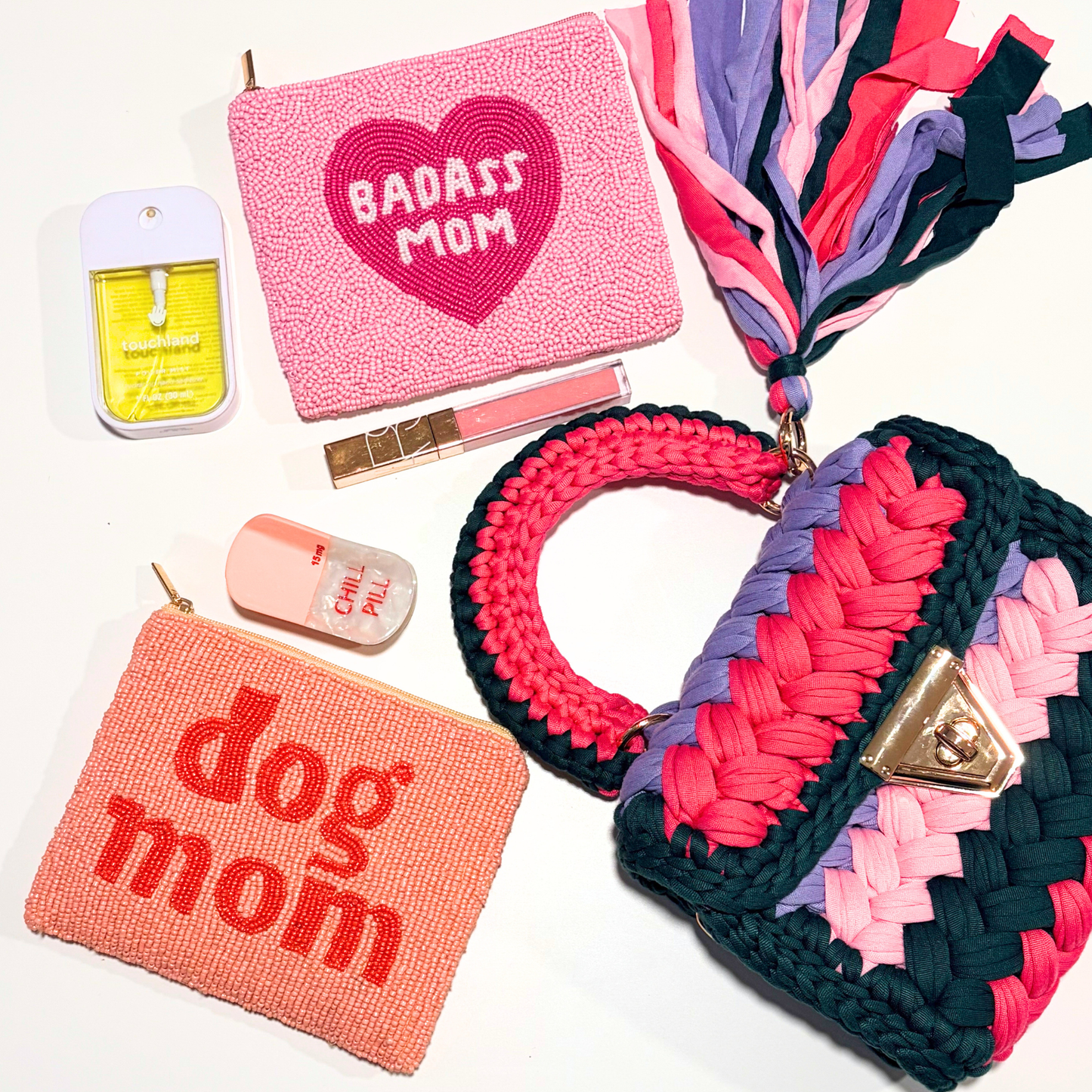Cool Girls Club Beaded Pouches