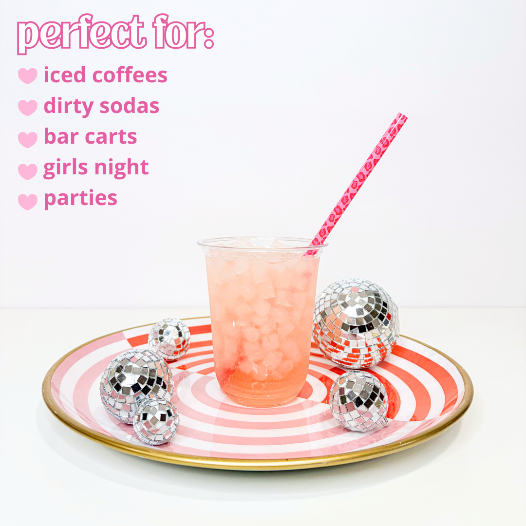 Leopard Variety Pack Reusable Straws (20 Pack) | 9 Inch