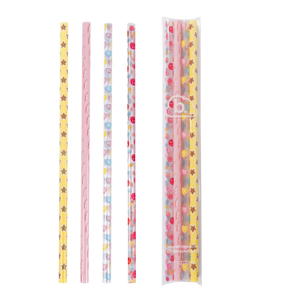 Preppy Reusable Straws for 40oz Tumblers (4 Pack)