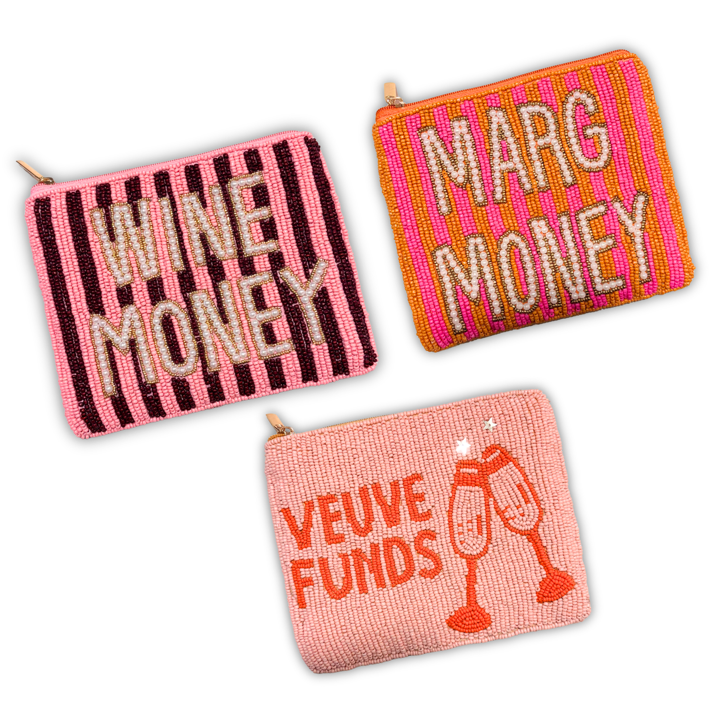 Money Beaded Coin Pouches