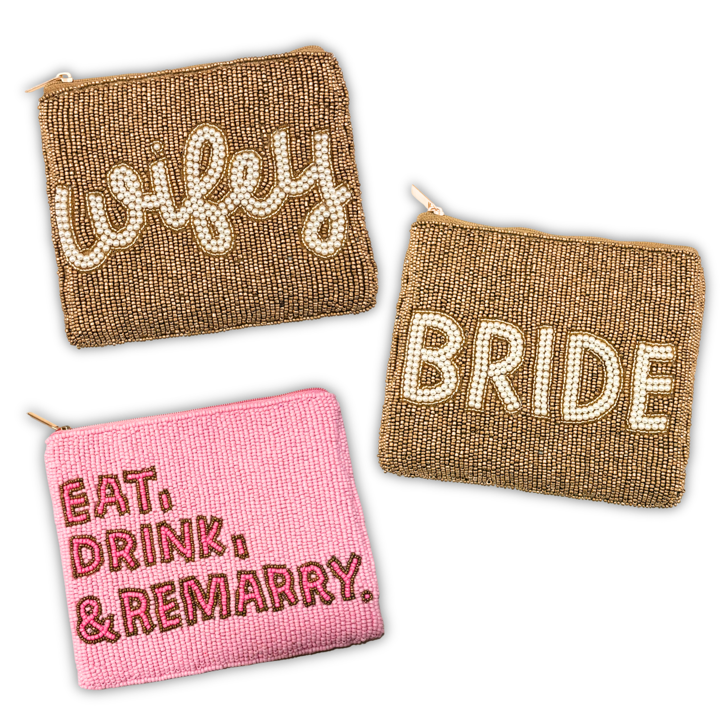 Bridal Beaded Coin Pouches