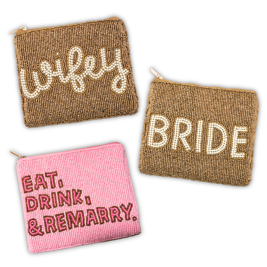 Bridal Beaded Coin Pouches