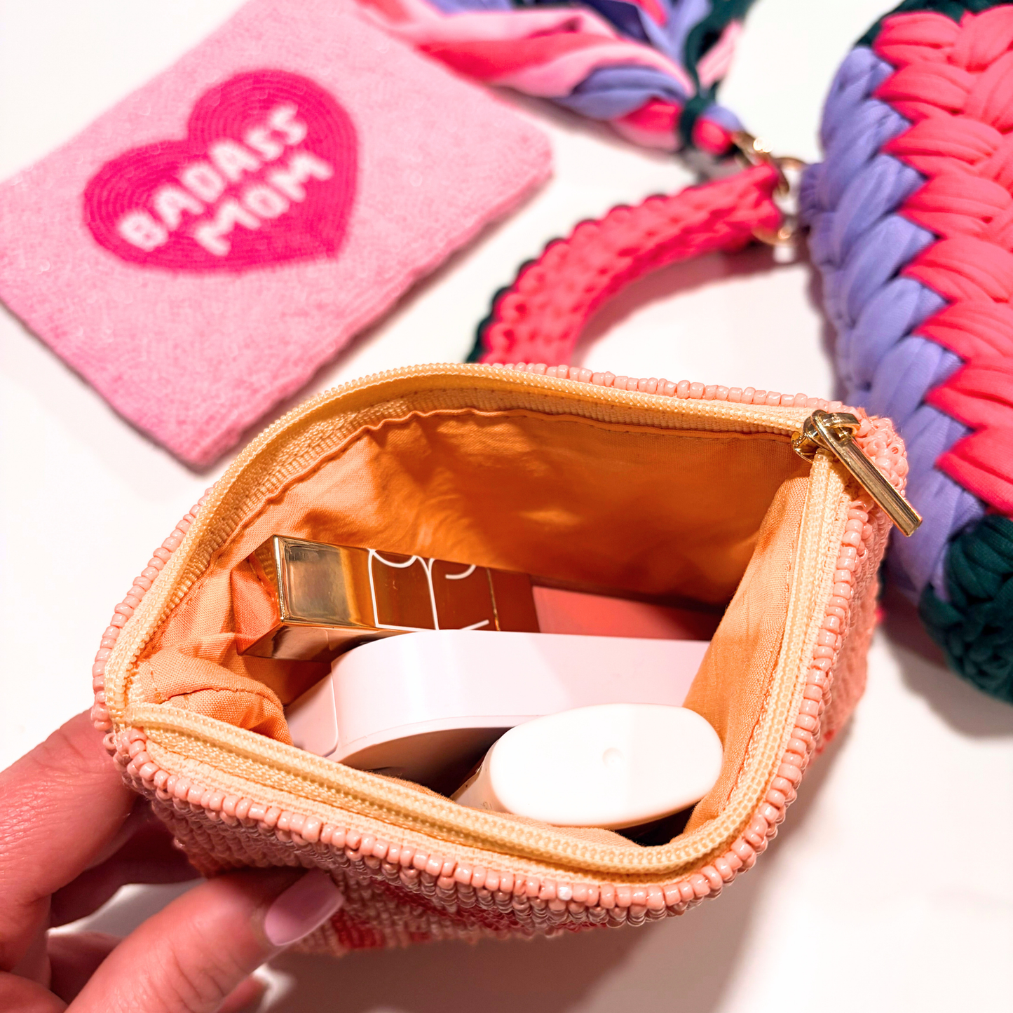 Cool Girls Club Beaded Pouches