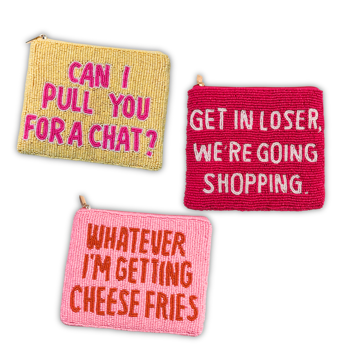 Pop Culture Beaded Pouches