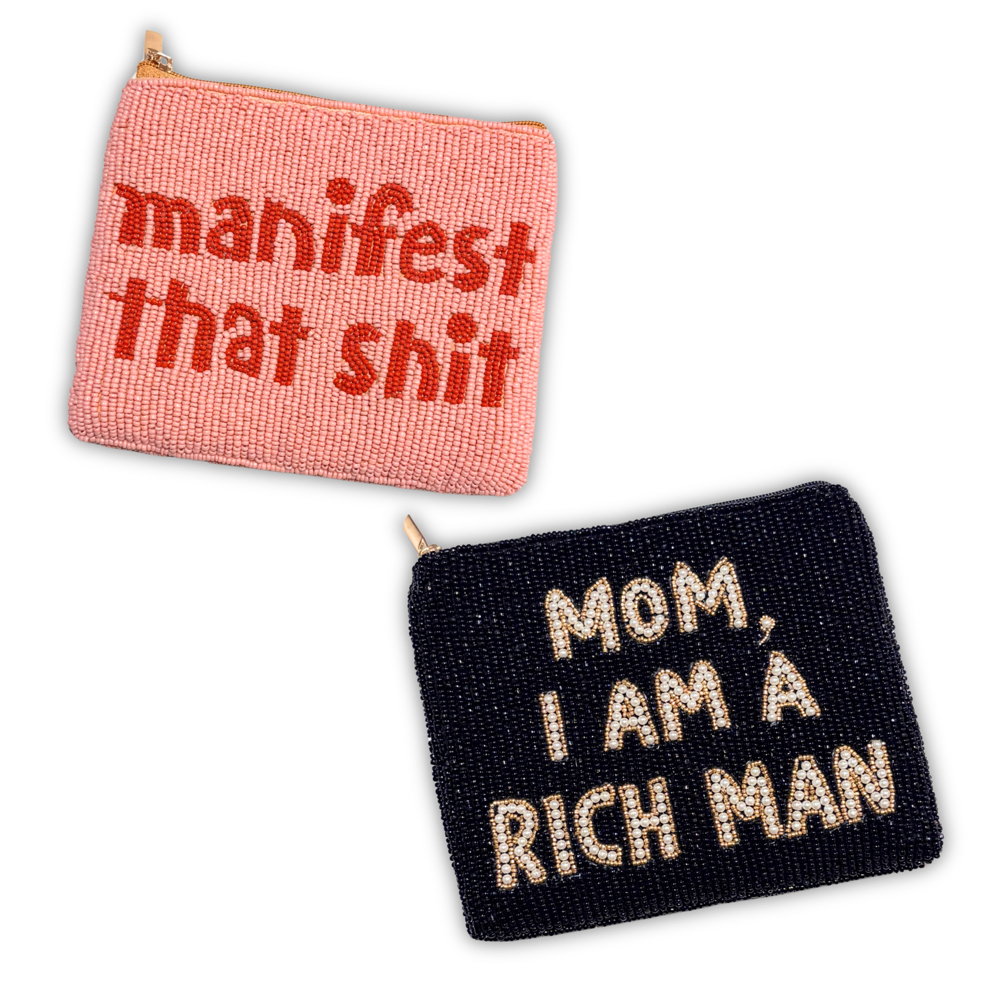 Main Character Energy Beaded Pouches
