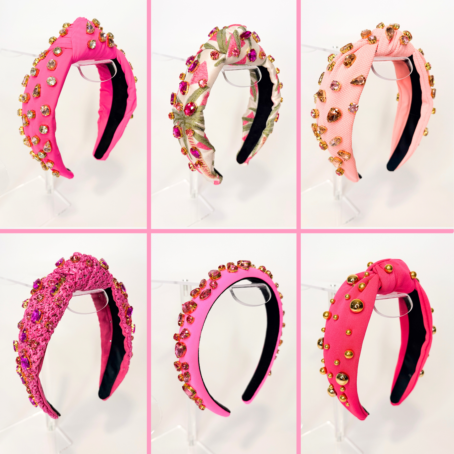 💖 Pink Summer Statement Headbands