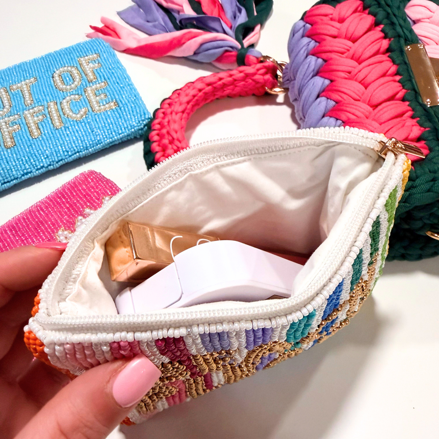 Vacation Beaded Pouches