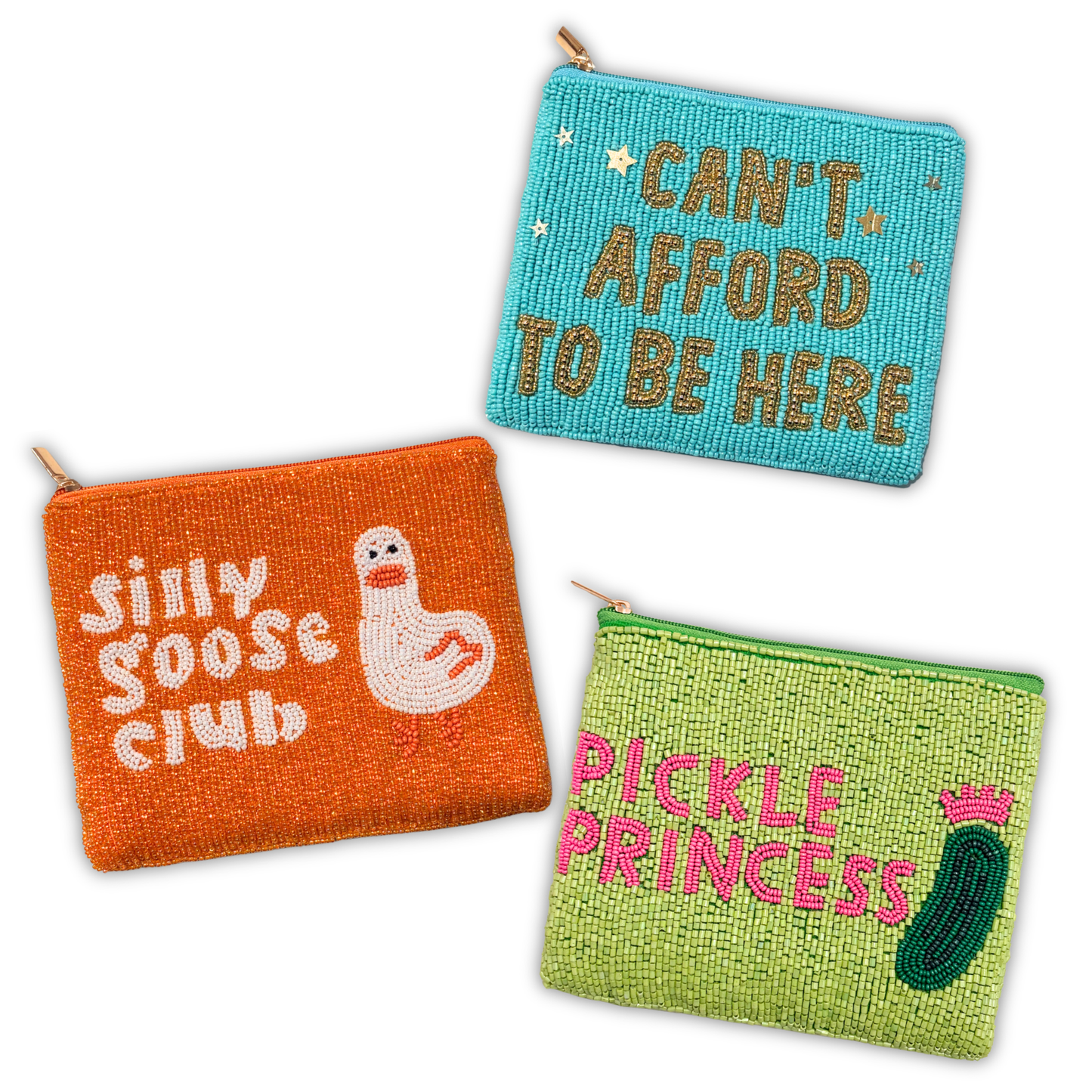 Main Character Energy Beaded Pouches