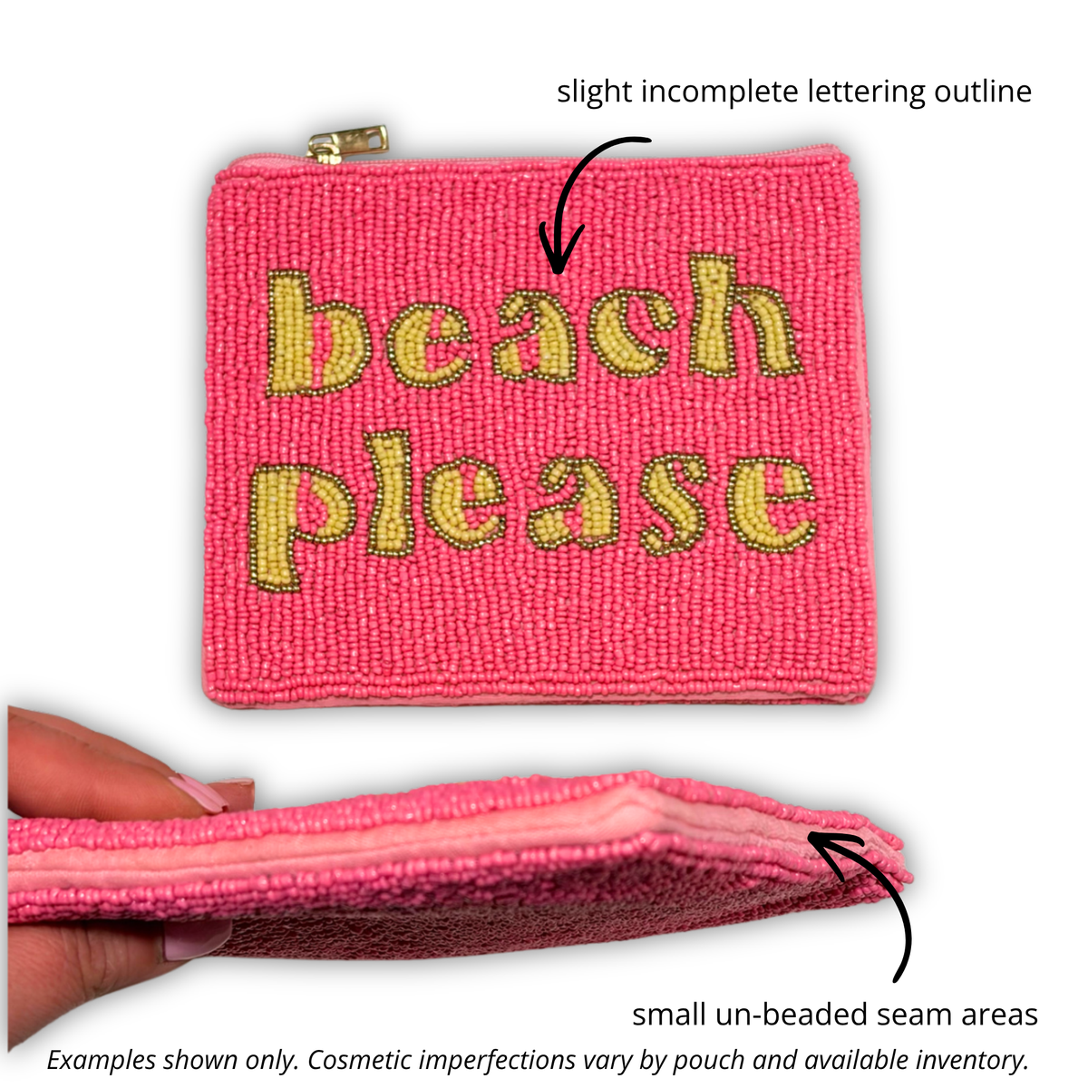 Perfectly Imperfect Beaded Pouches ✨ Cosmetic Imperfections Discount