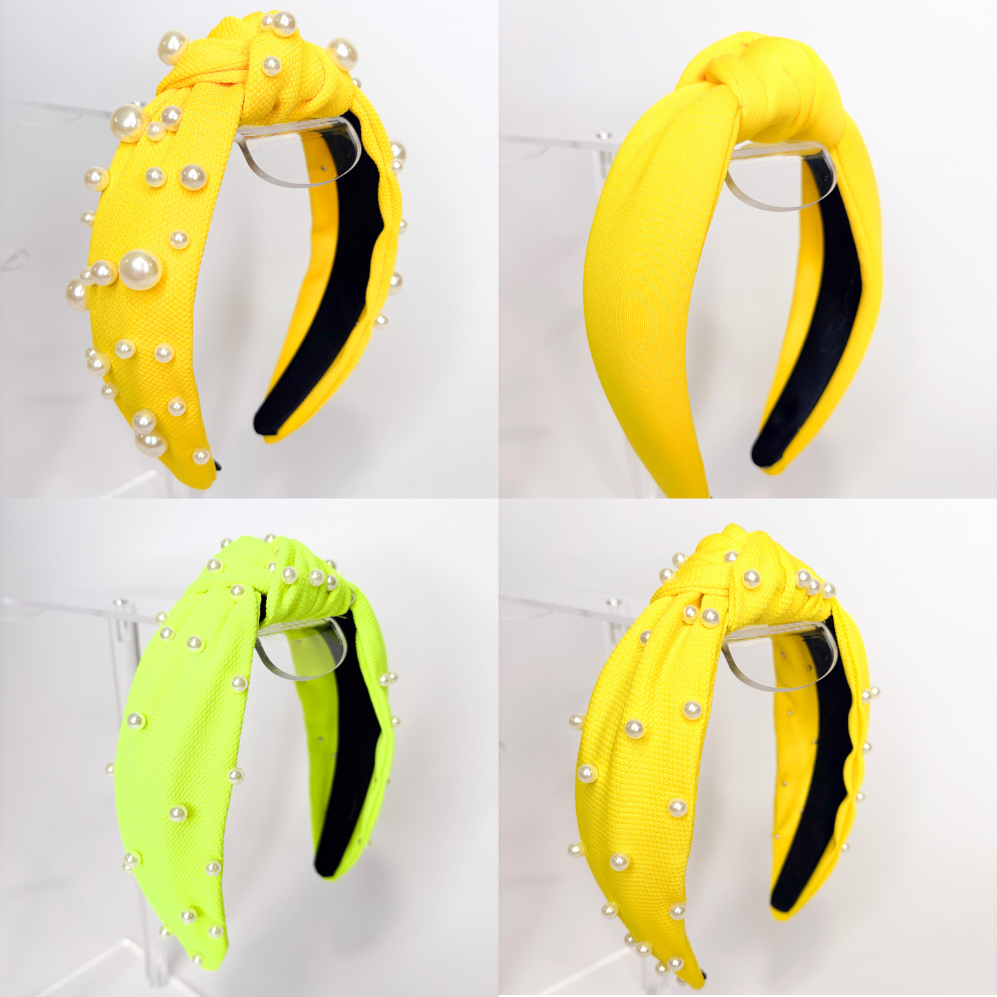 ✨ Yellow Statement Headbands | Pearl, Gem & Floral Styles