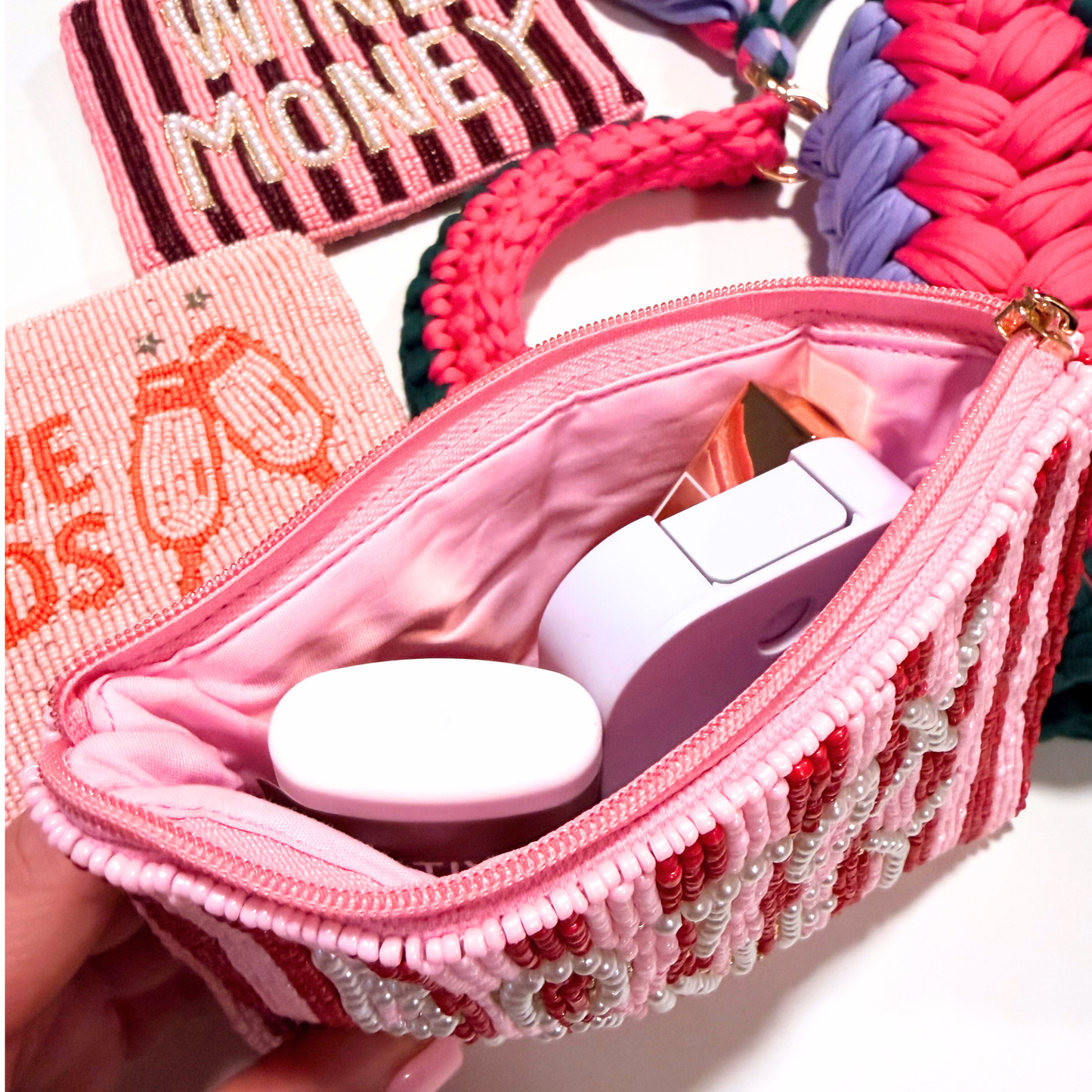 Money Beaded Coin Pouches