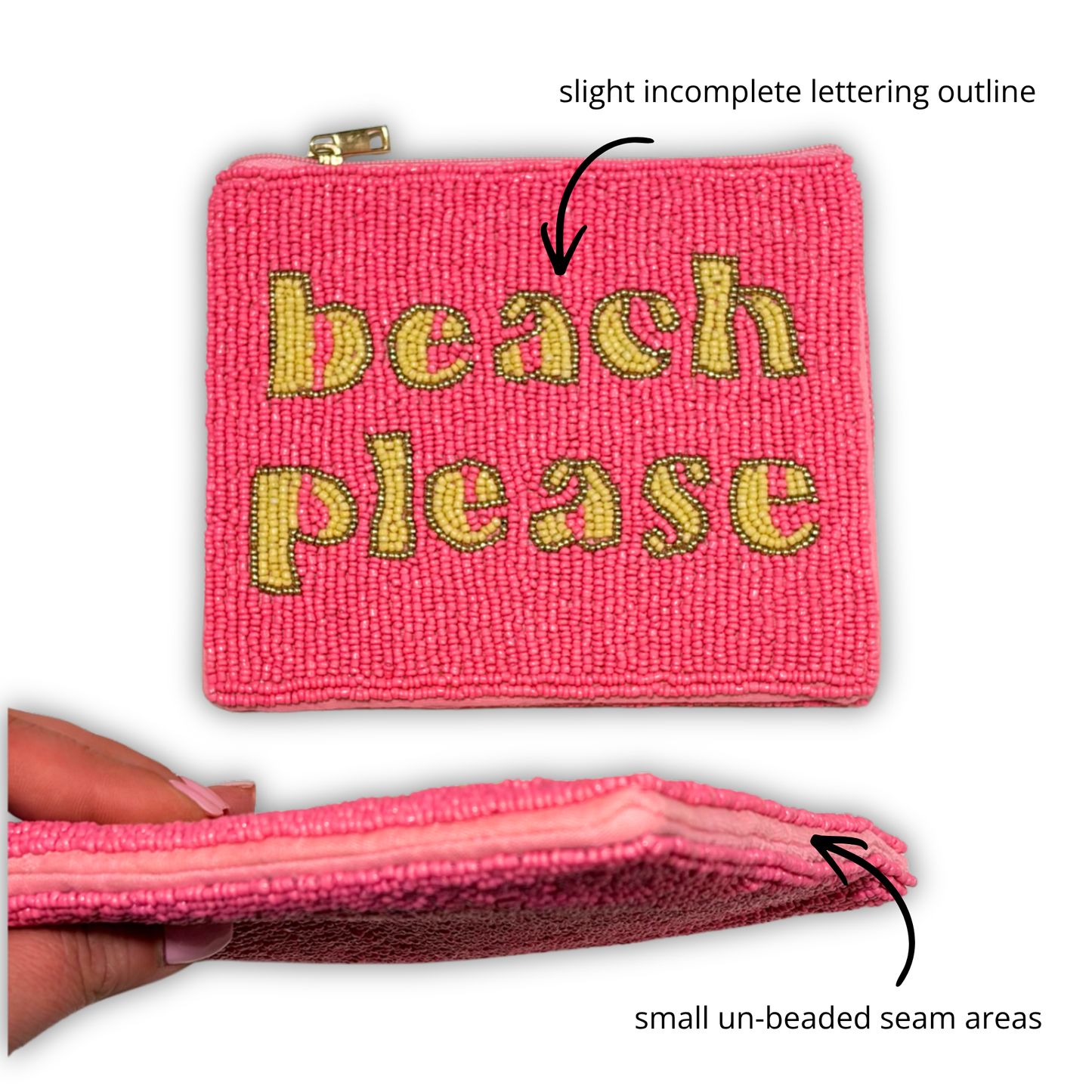 Perfectly Imperfect Beaded Pouches ✨ Cosmetic Imperfections Discount
