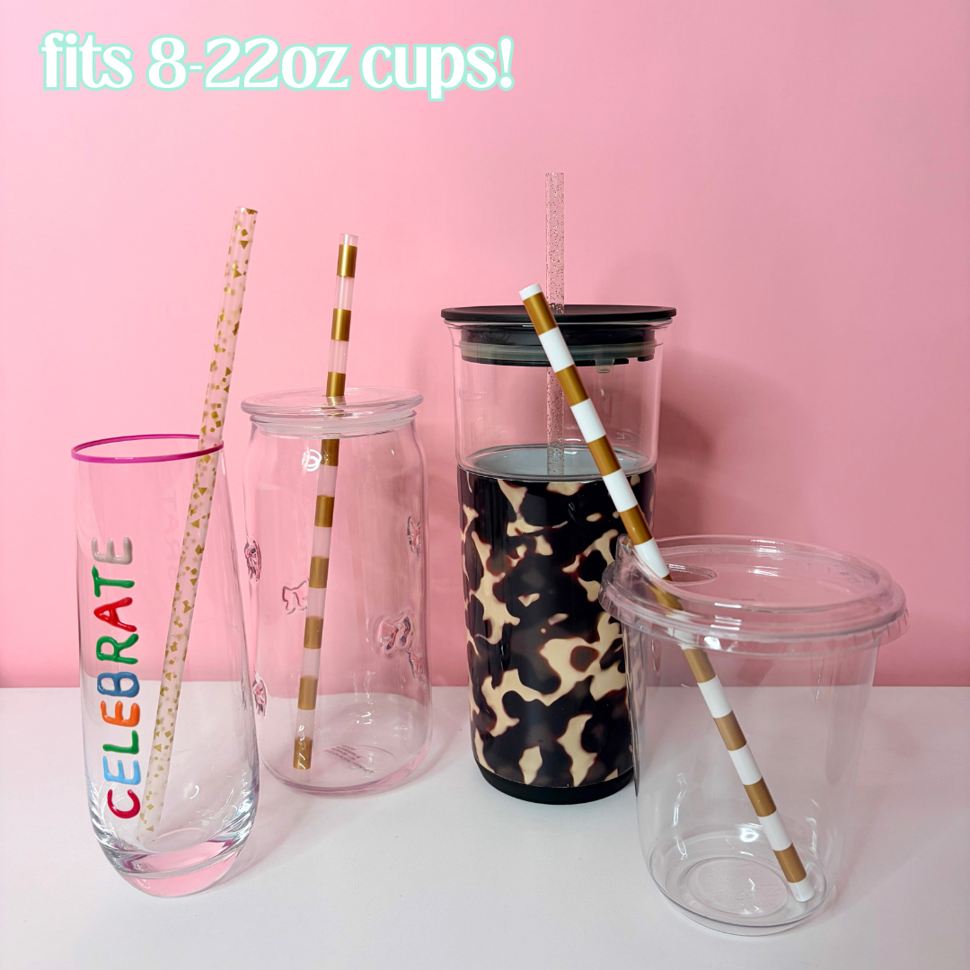 Gold Reusable Straws – 9" (20 Pack)