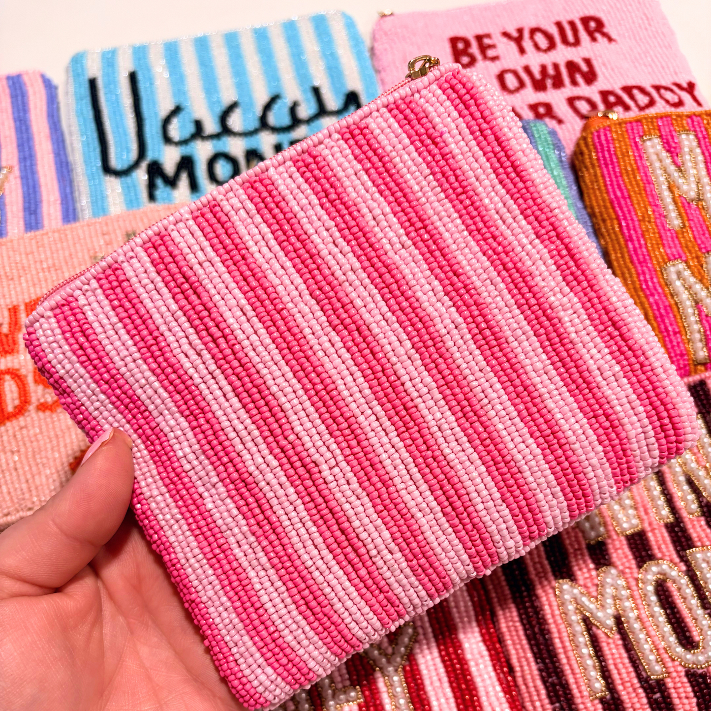 Money Beaded Coin Pouches