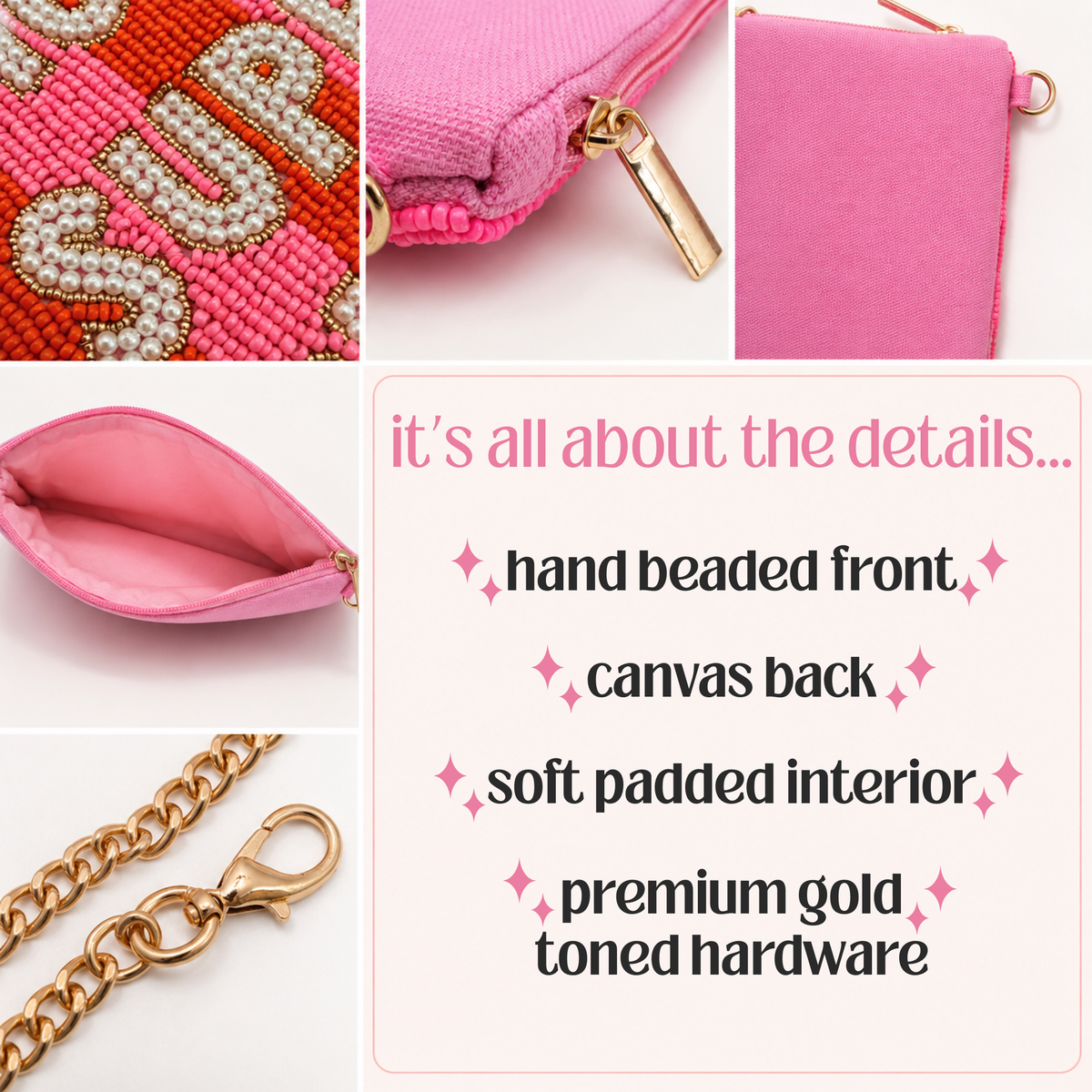 Super Large Hand-Beaded Convertible Bag