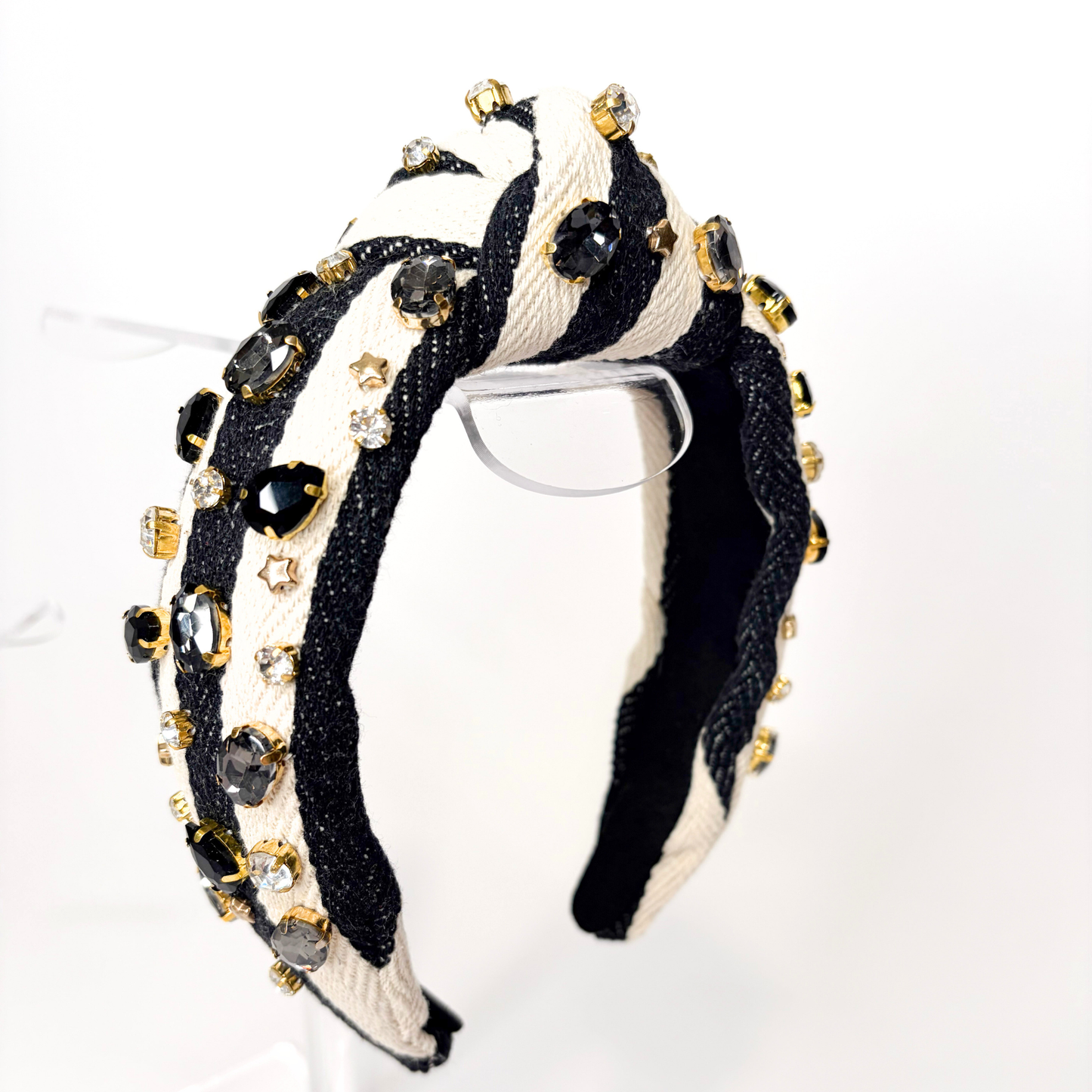 🖤 Black Statement Headbands | Pearl, Crystal & Raffia Styles