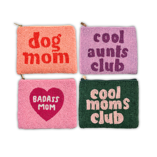 Cool Girls Club Beaded Pouches