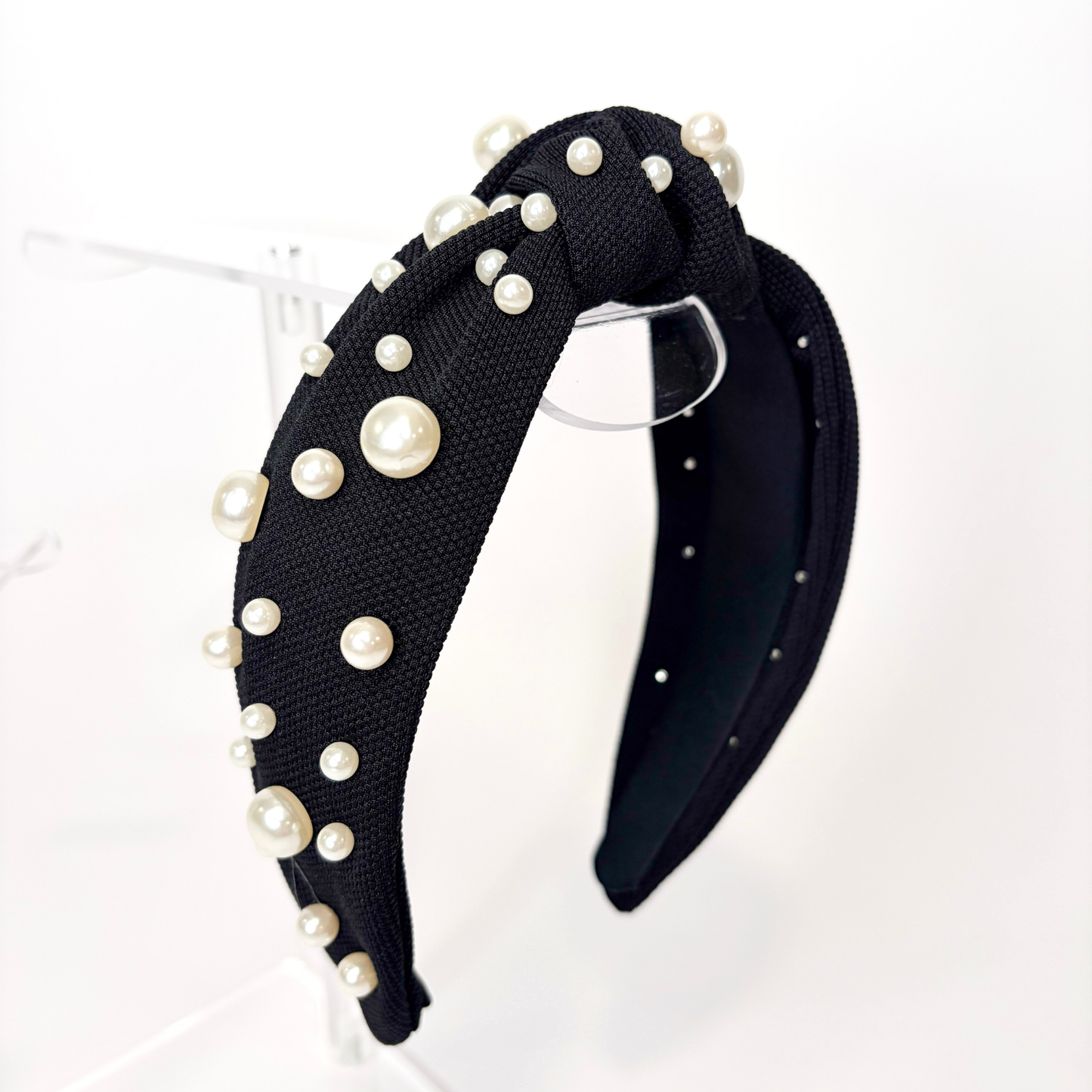 🖤 Black Statement Headbands | Pearl, Crystal & Raffia Styles
