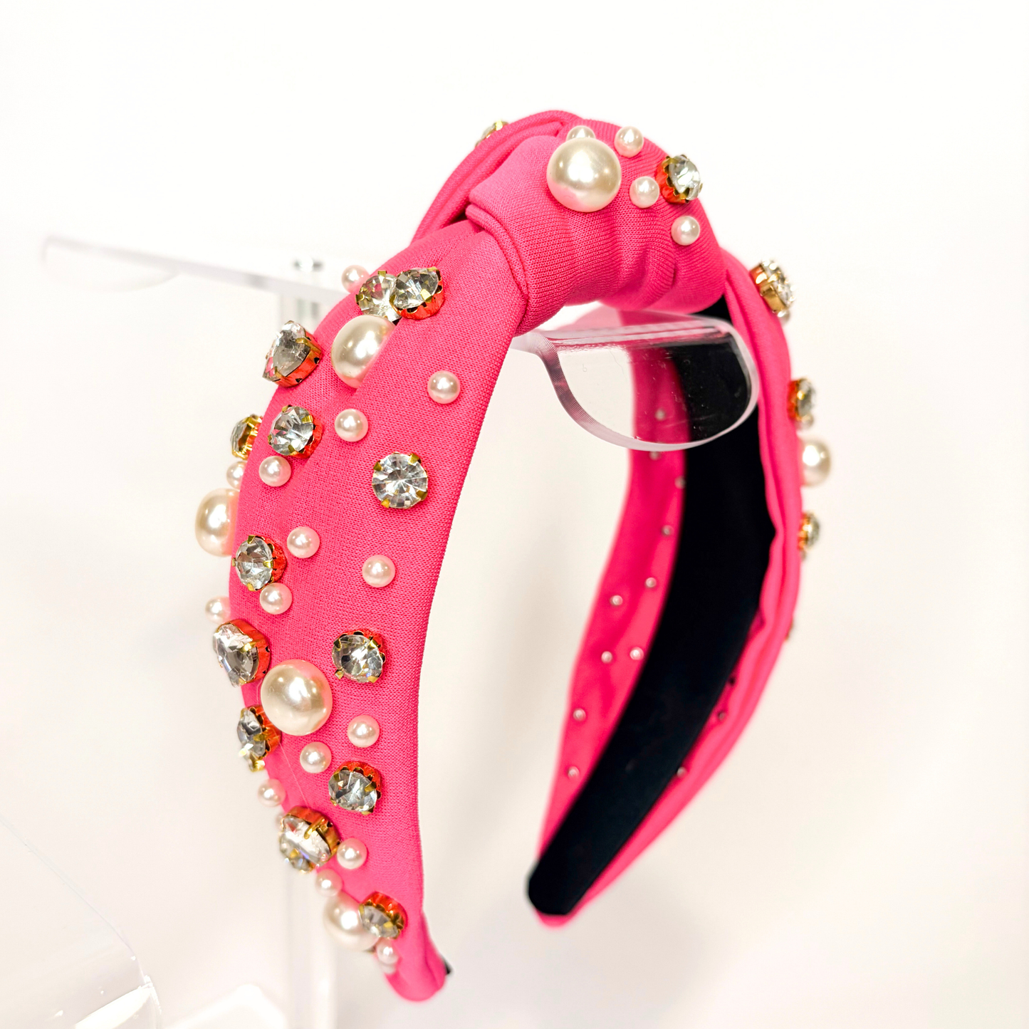 💖 Pink Statement Headbands | Pearl, Crystal & Gem Embellished Headbands