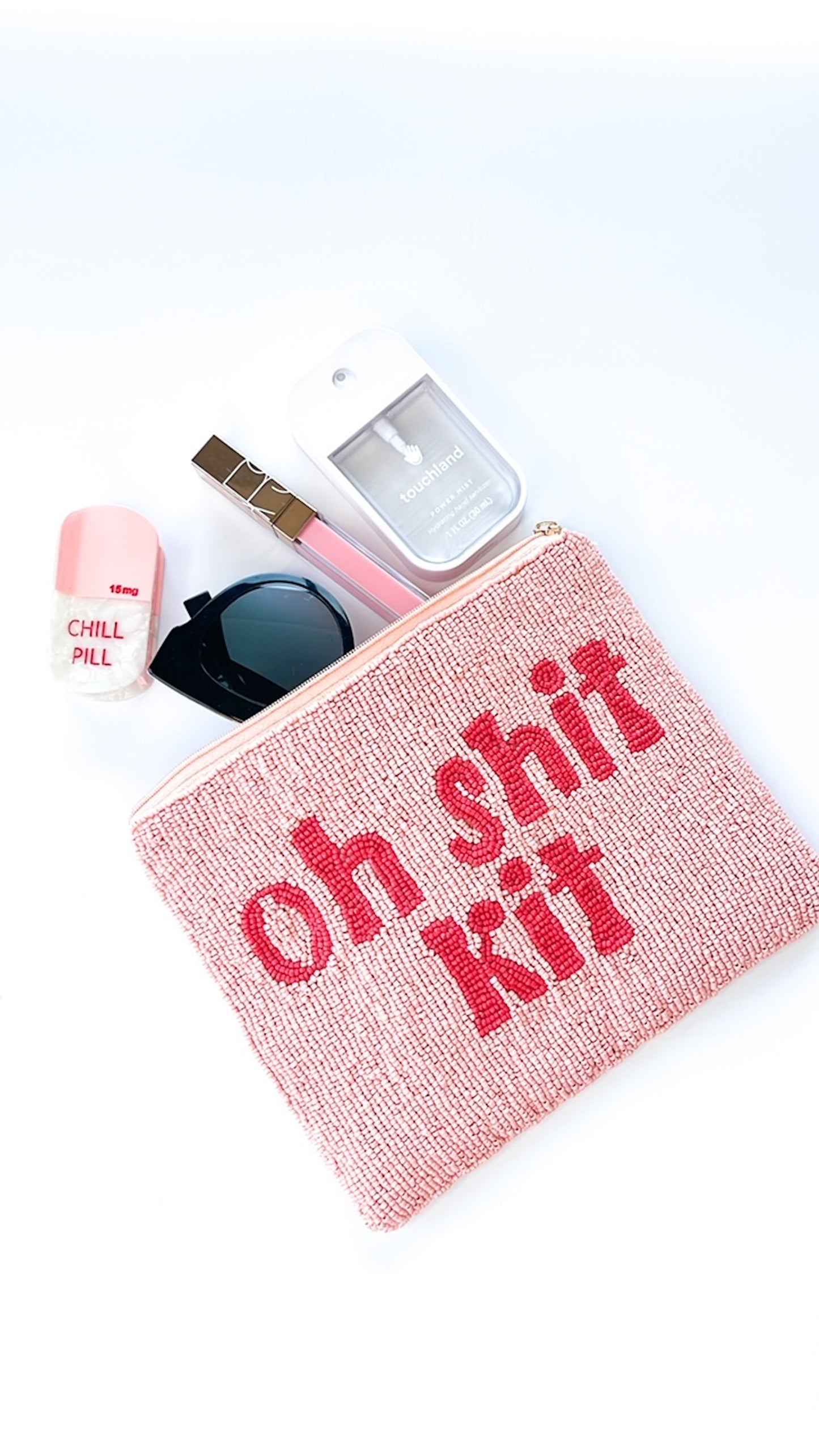 Extra Large Oh Shit Kit Beaded Pouch