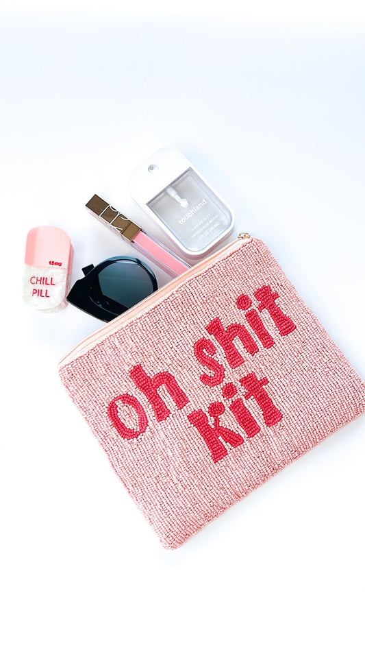 Extra Large Oh Shit Kit Beaded Pouch