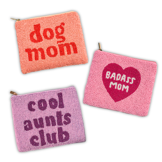 Cool Girls Club Beaded Pouches