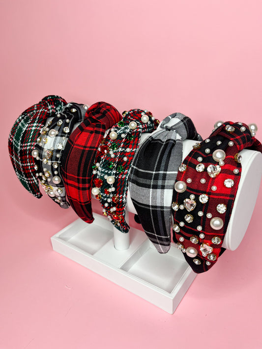 🍂 Plaid Knotted Headbands