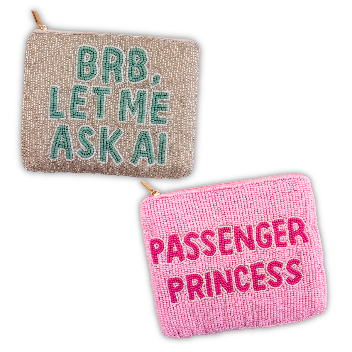 Main Character Energy Beaded Pouches