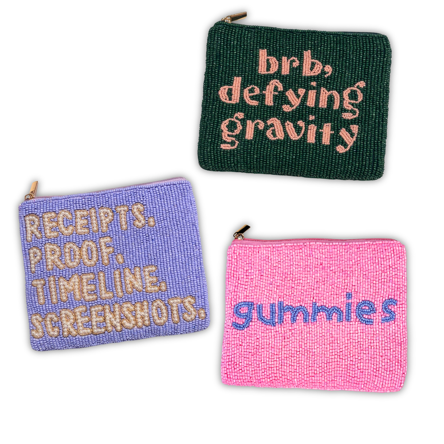 Pop Culture Beaded Pouches