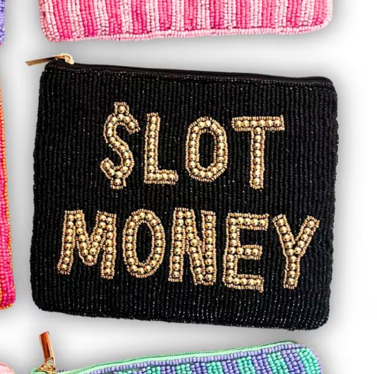 PRE-ORDER: Slot Money Beaded Pouch